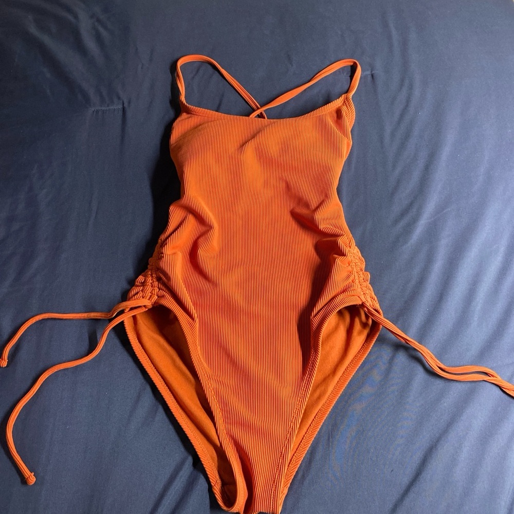 Xhilaration Orange Women's One Piece Swimsuit